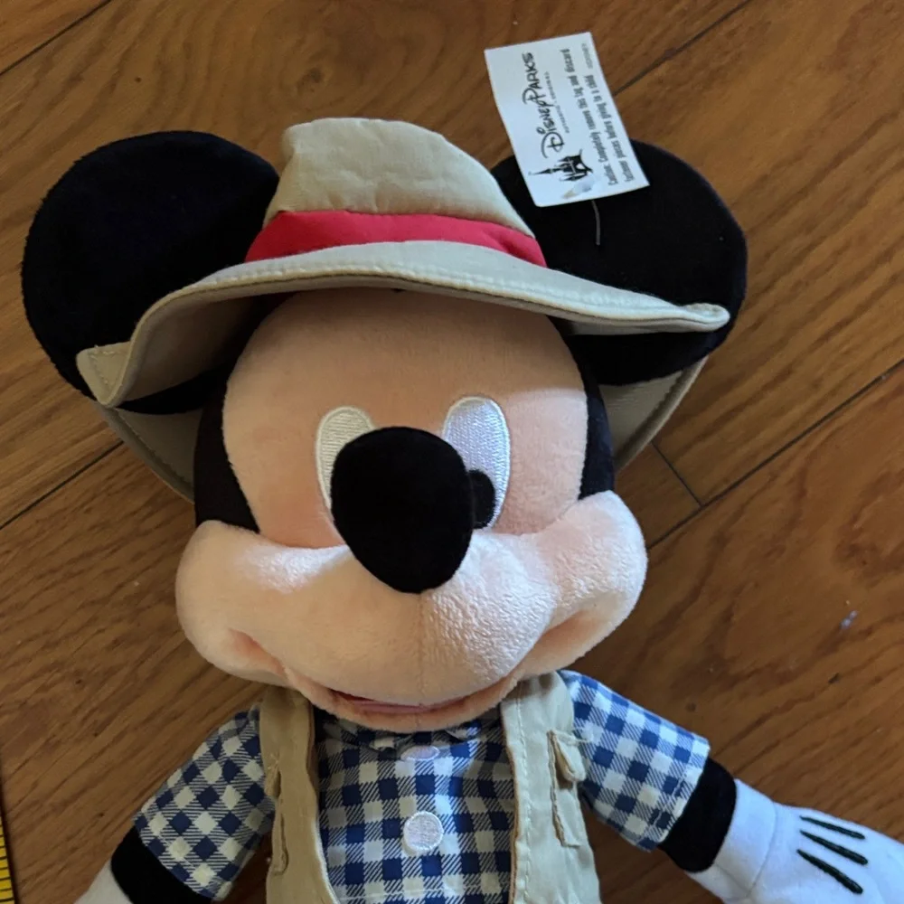 Disney Mickey Mouse Adventure Plush in Blue and Tan